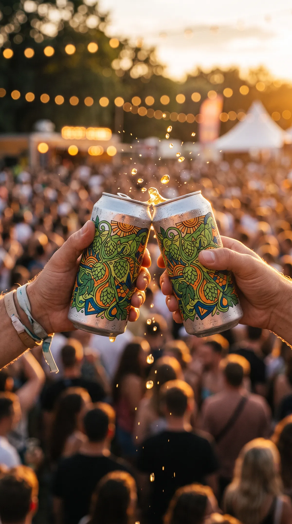Cheers above the crowd