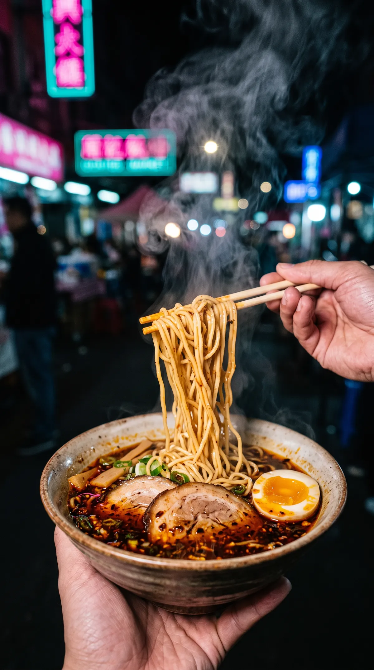 Spicy ramen, lifted