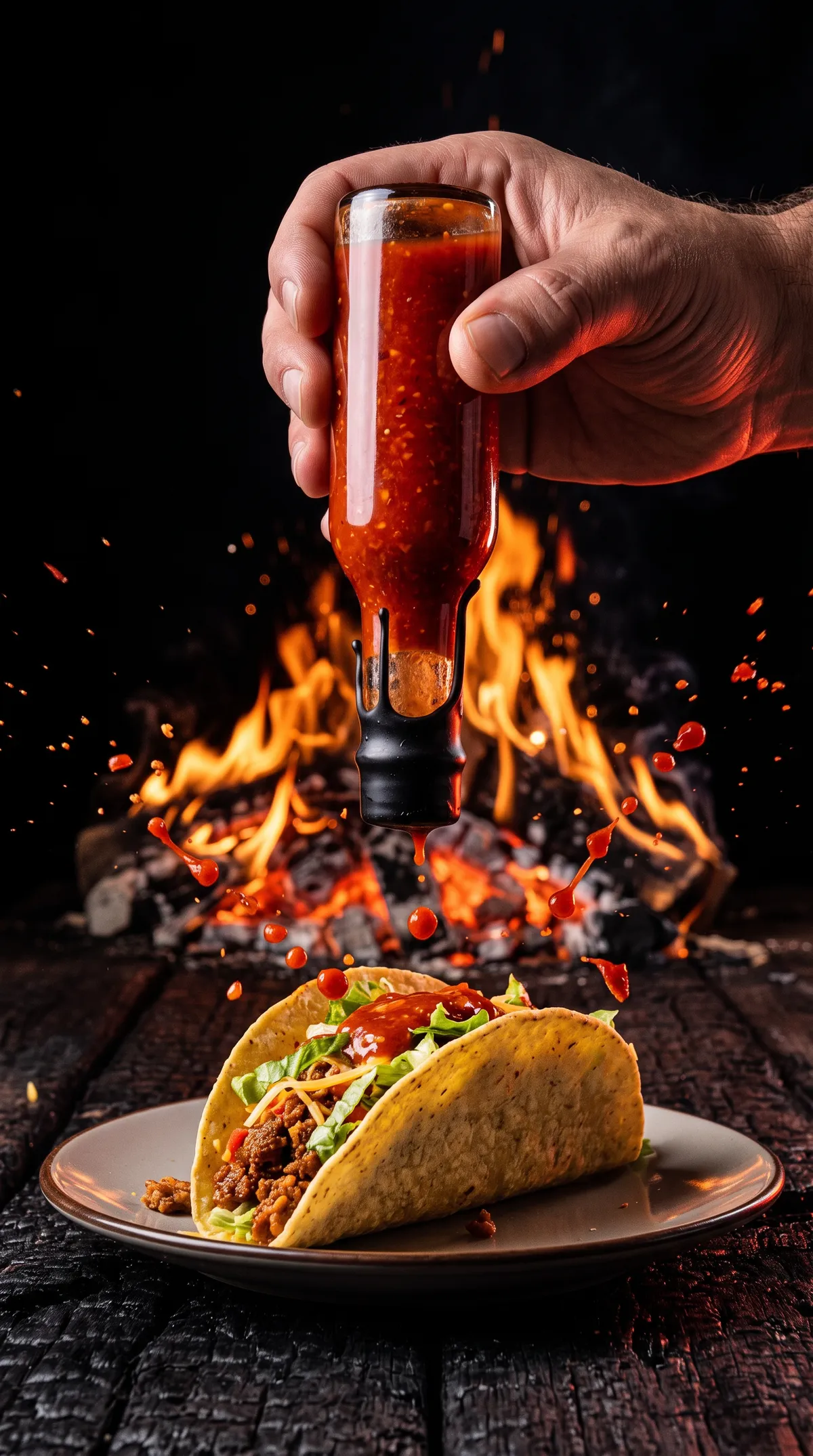 Over a taco