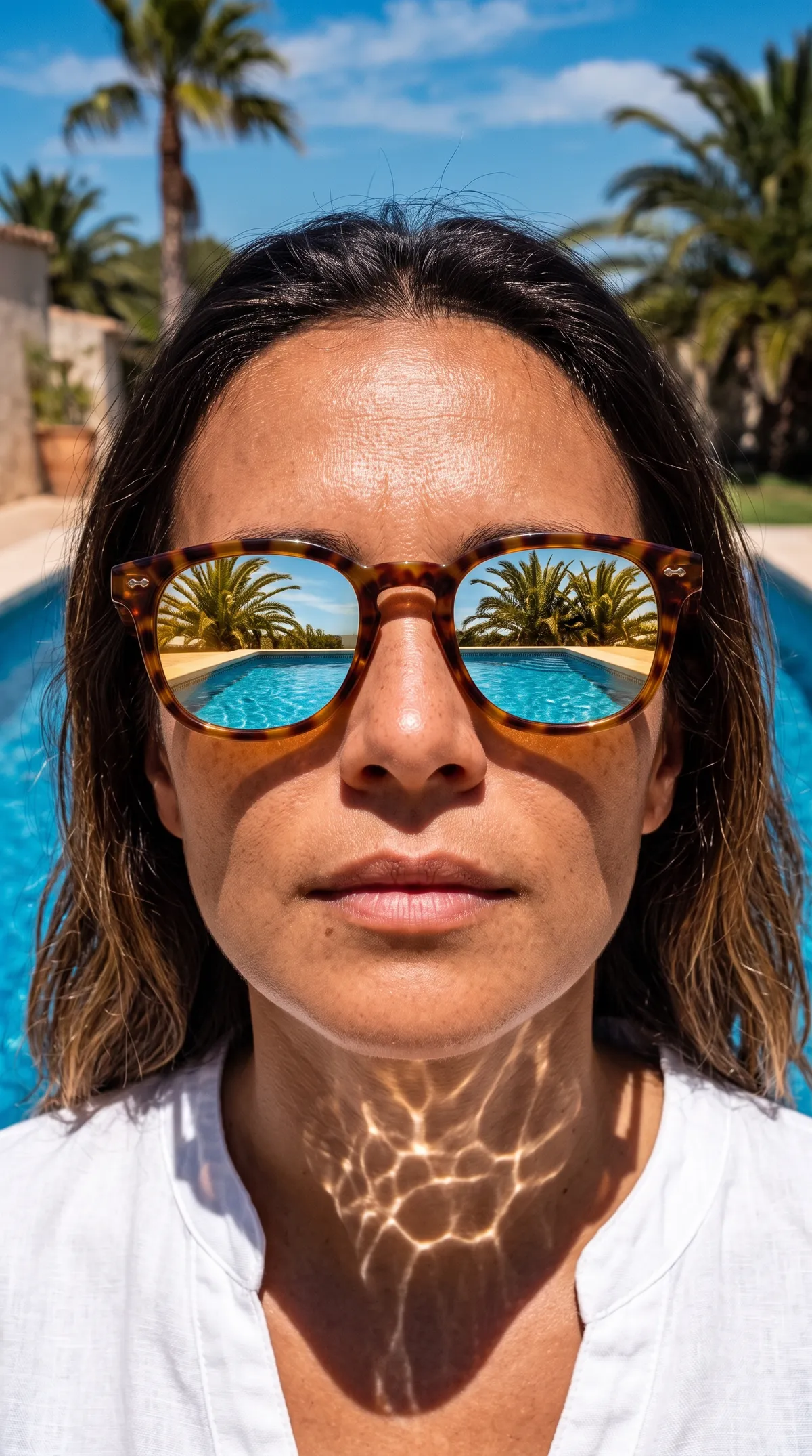 The pool in the lenses
