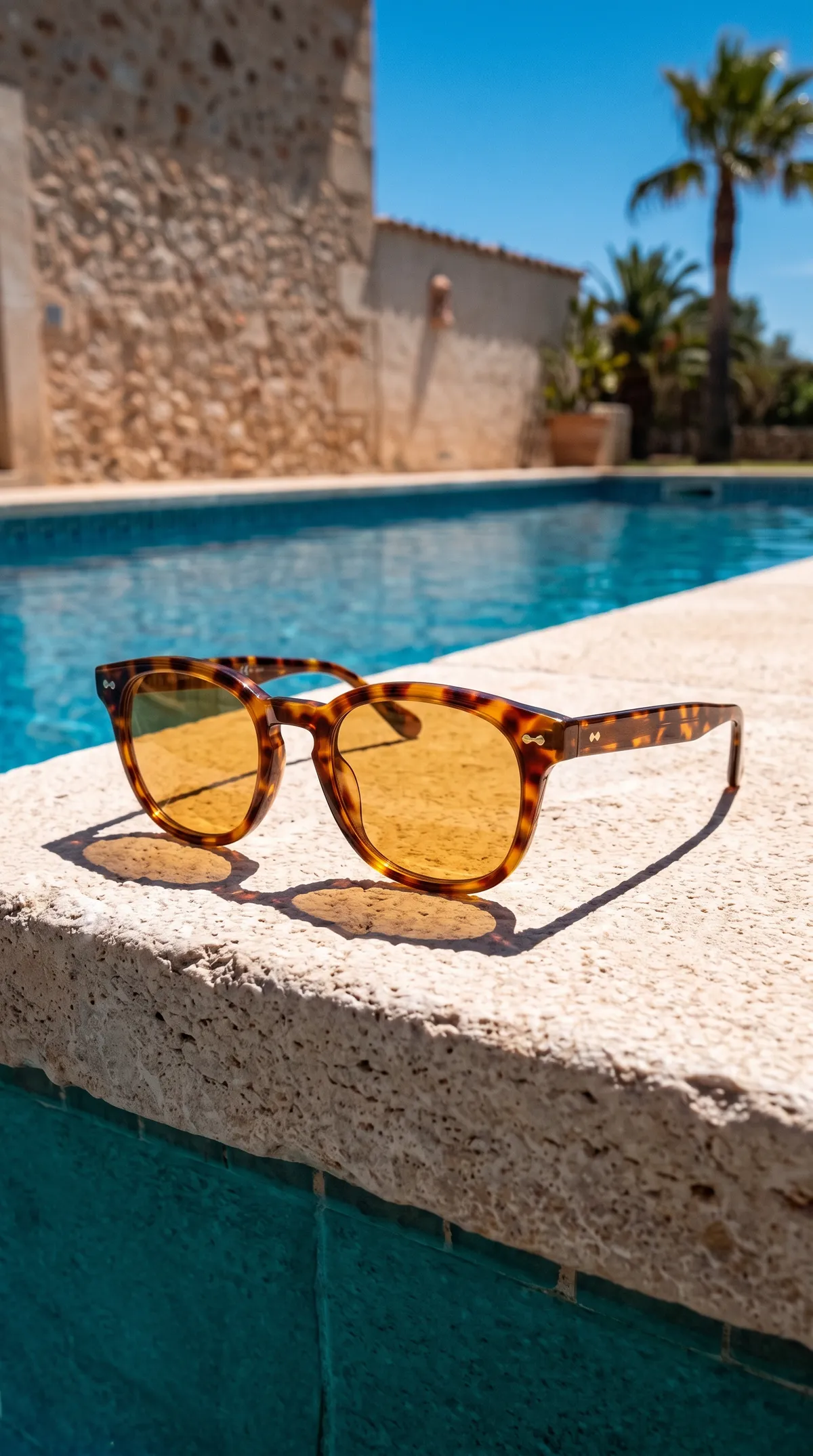 On the edge of the pool