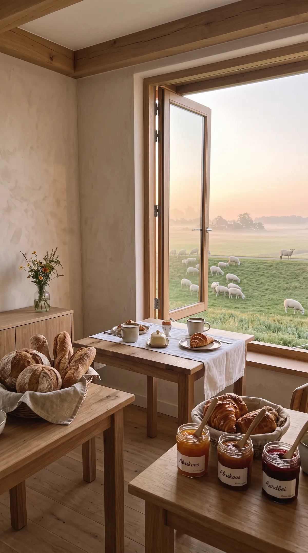 The breakfast room