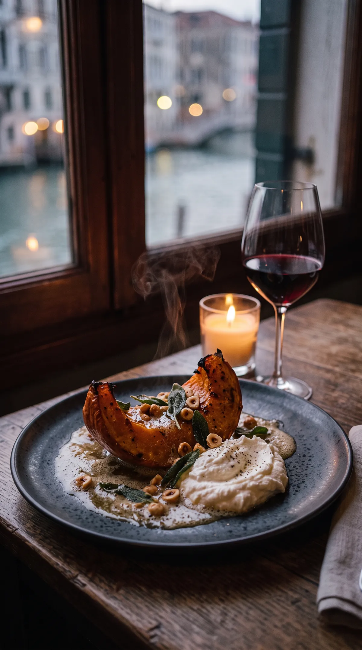 Roasted pumpkin, sage brown butter and ricotta