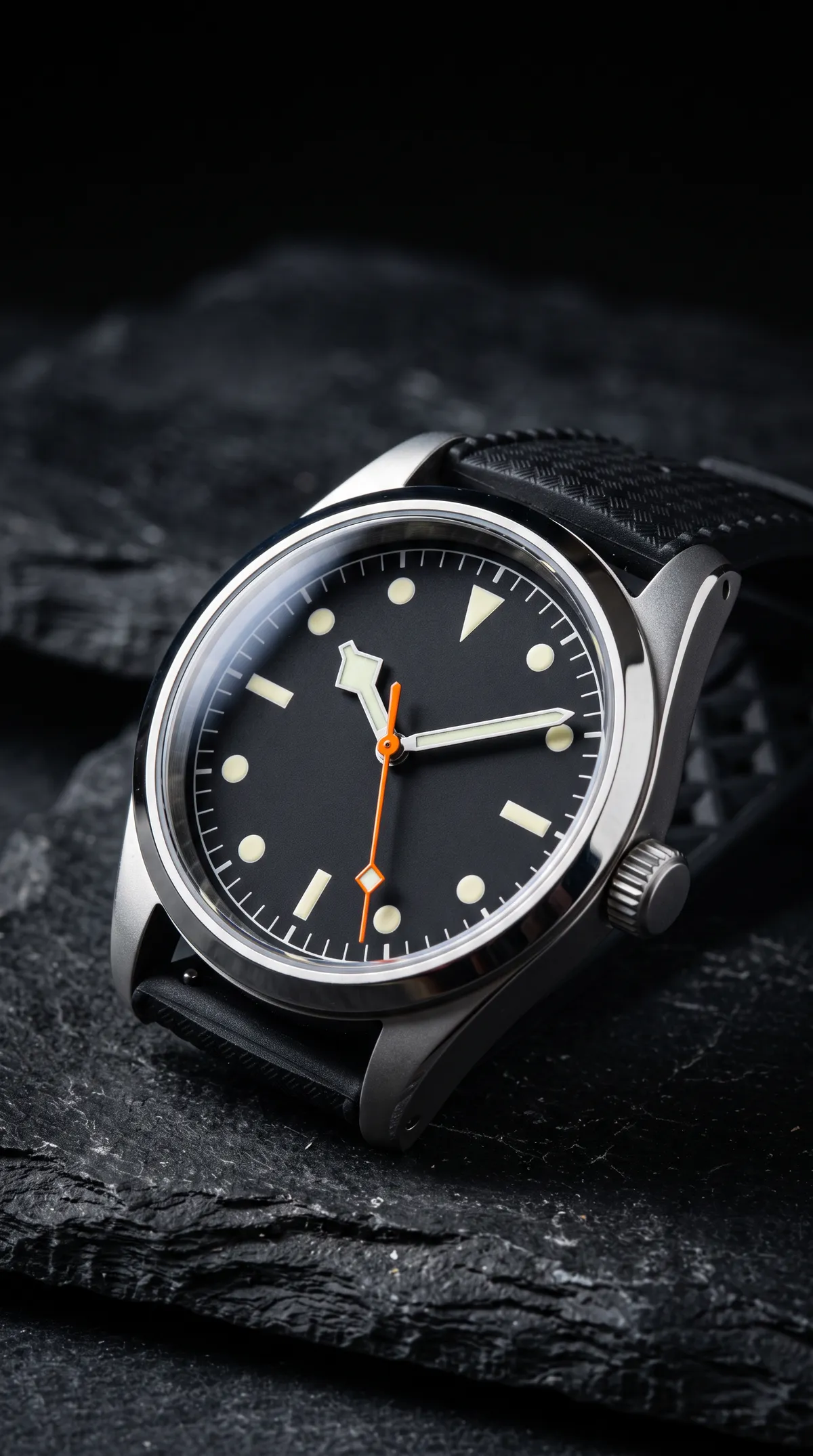 On black slate