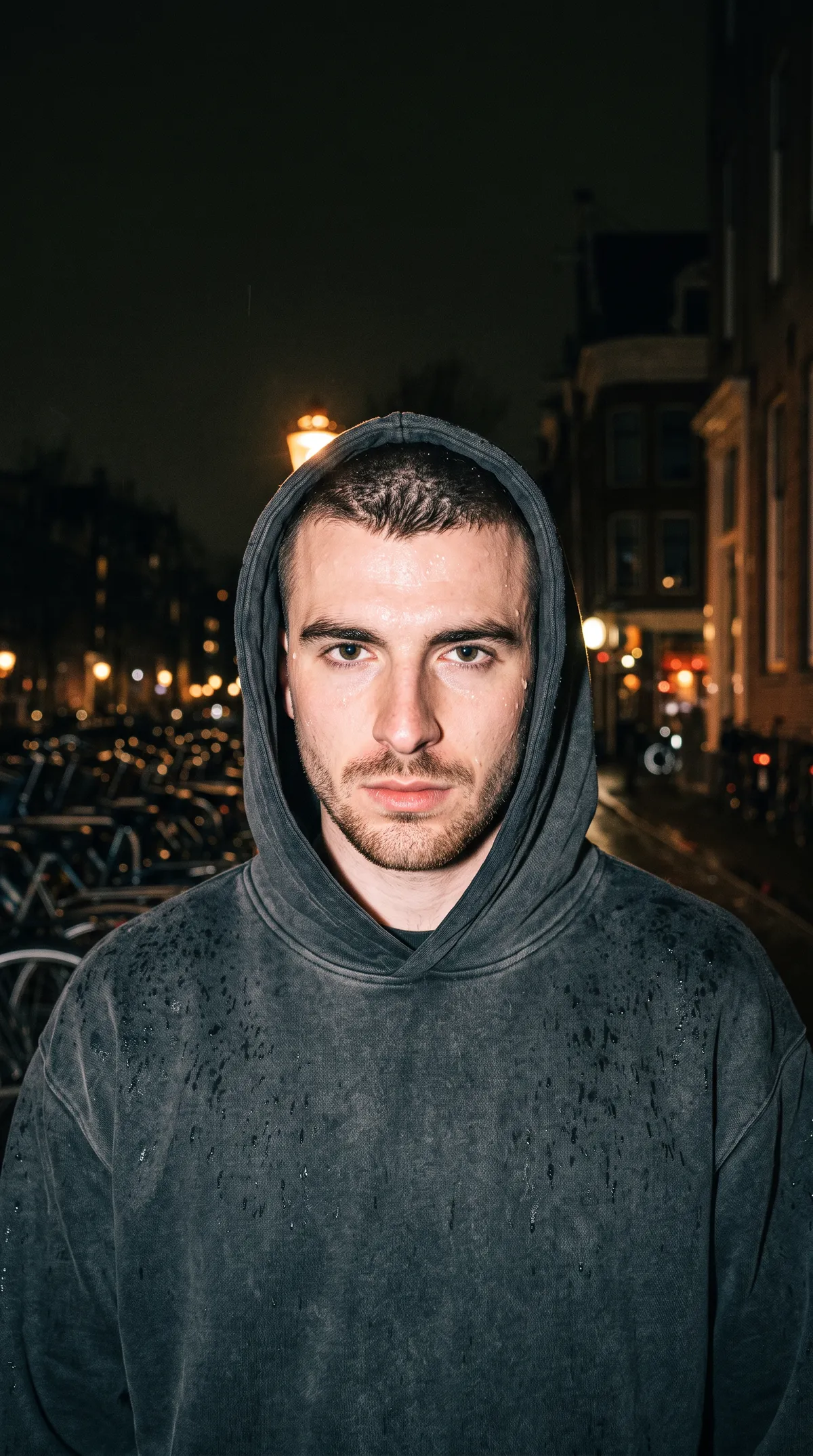 Hood up, flash on