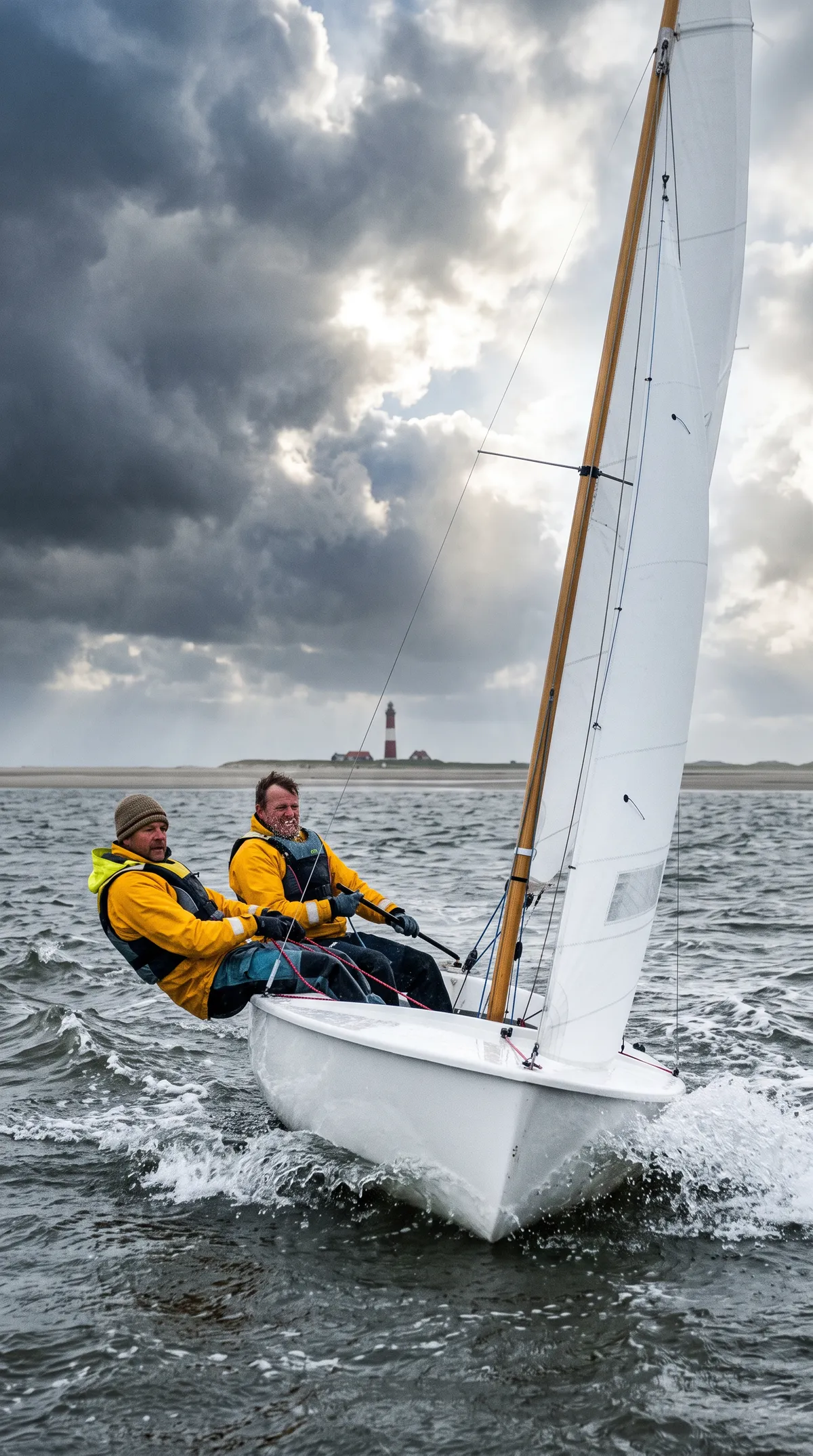 Heeling in a fresh breeze